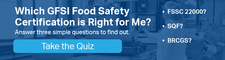 GFSI food safety certification quiz
